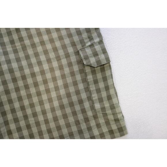 Nike Golf Cargo Shorts Dri Fit Sport Flat Athletic Performance Plaid Mens Sz 38 - Picture 4 of 8